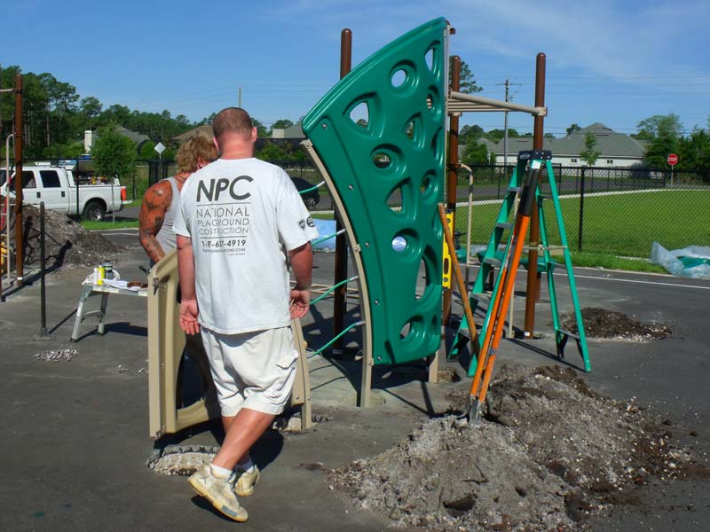 NPC playground installation at Palencia Elementary School
